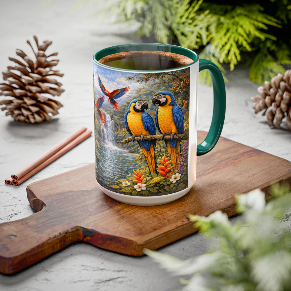 AM14  Parrot Waterfall  Mug