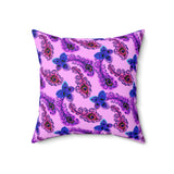 24PCF  Peacock Feather Pillow