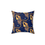 61PCF  Peacock Feather Pillow