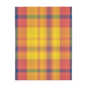 8CB  Colorful Plaid Blanket