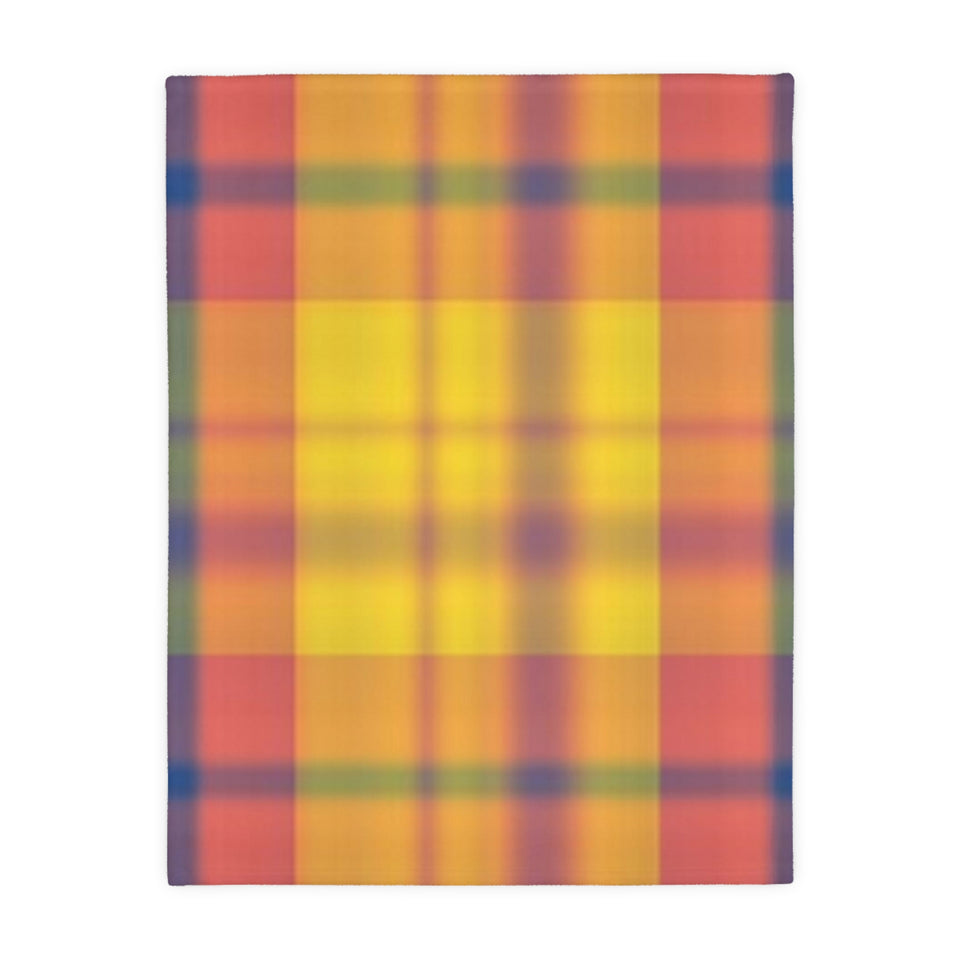8CB  Colorful Plaid Blanket