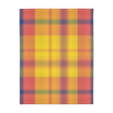 8CB  Colorful Plaid Blanket