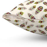 38PCF  Peacock Feather Pillow