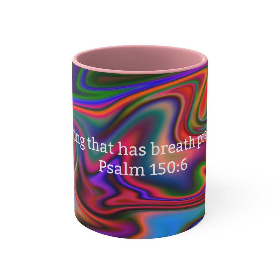 64CMSM  Colorful Marble Psalms 150:6  Mug