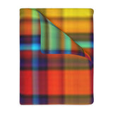 47CB  Colorful Plaid Blanket