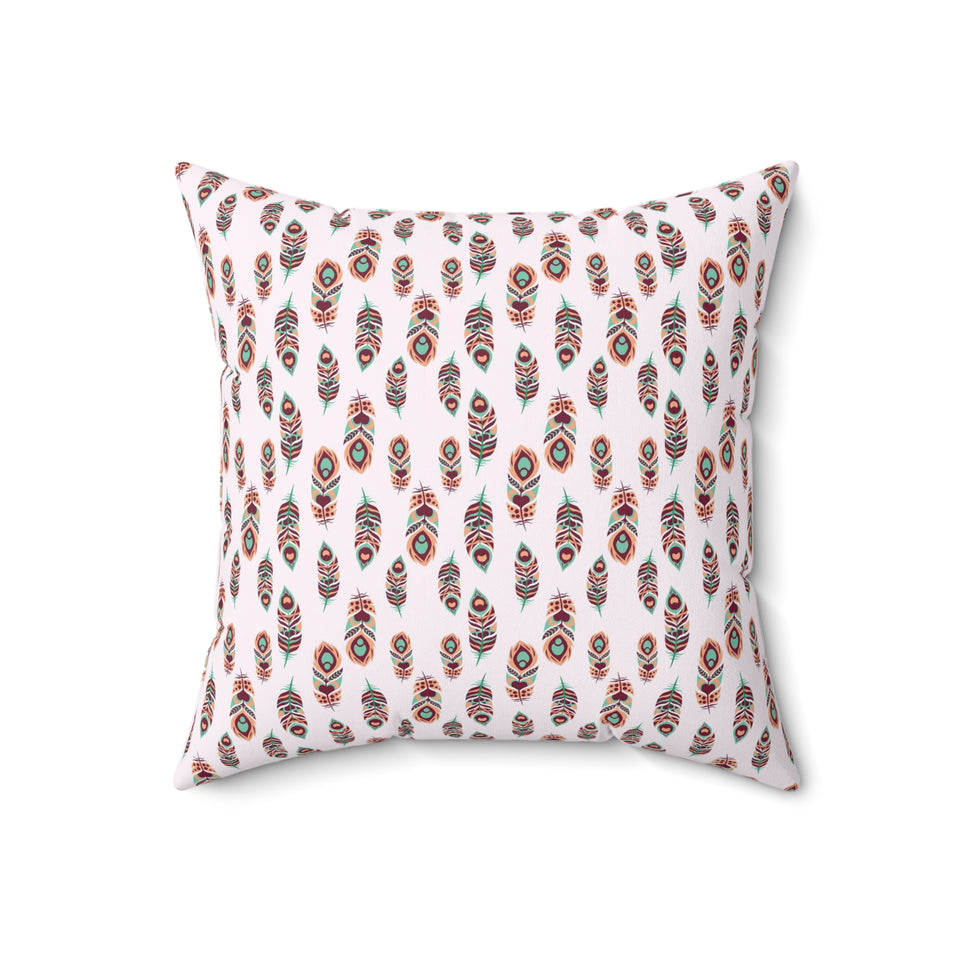 37PCF  Peacock Feather Pillow