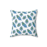 17PCF  Peacock Feather Pillow