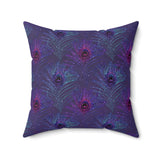 14PCF  Peacock Feather Pillow