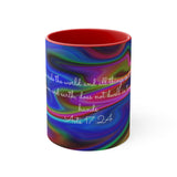 56CMSM  Colorful Marble Acts 17:24  Mug