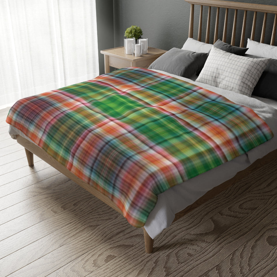 43CB  Colorful Plaid Blanket