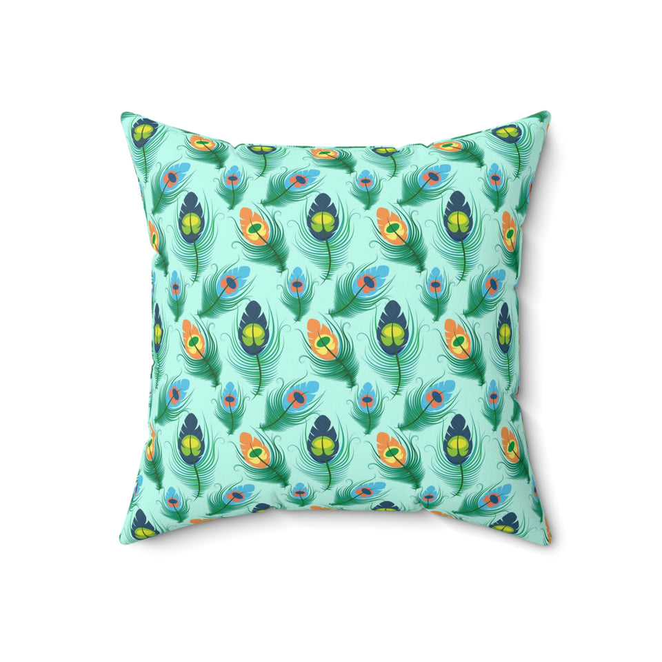 48PCF  Peacock Feather Pillows