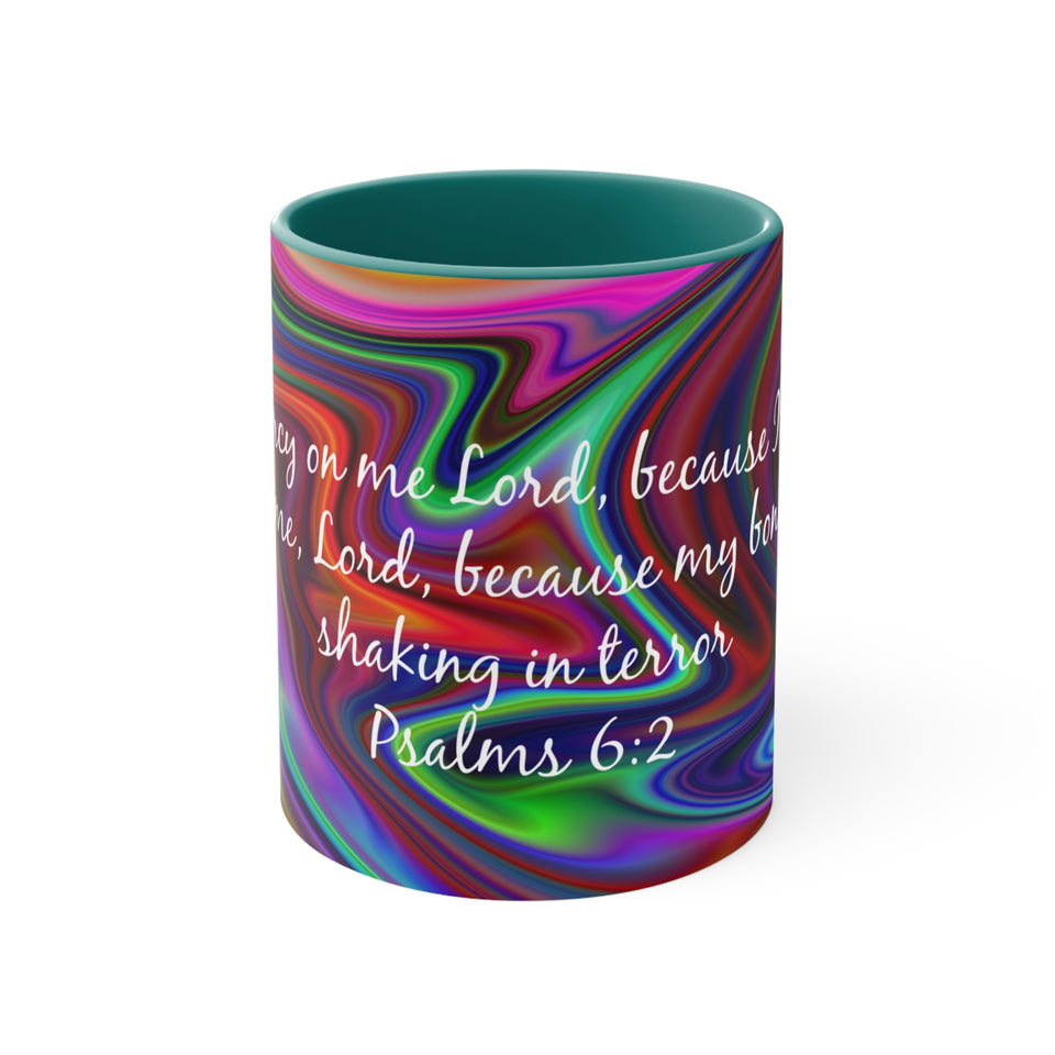 50CMSM  Colorful Marble Psalms 6:2 Mug