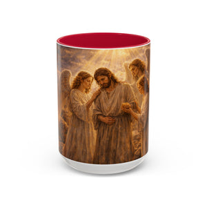 BSM54  Angels Ministering to Jesus Mug