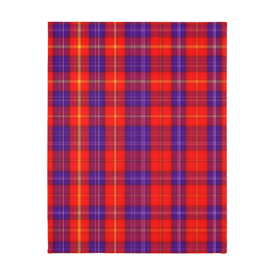 34CB  Colorful Plaid Blanket
