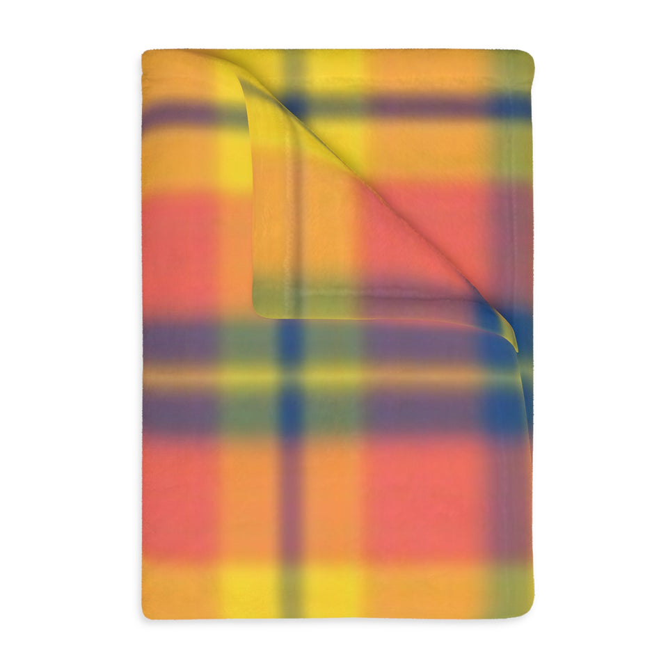 9CB  Colorful Plaid Blanket