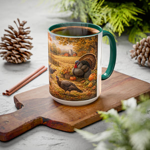 AM9  Autumn Farmhouse Turkey Mug