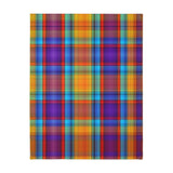 49CB  Colorful Plaid Blanket