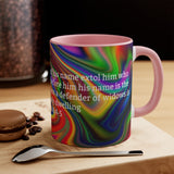 42CMSM Colorful Marble Psalms 68:4-5  Mug