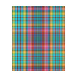 68CB  Colorful Plaid Blanket