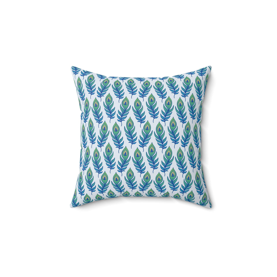 30PCF  Peacock Feather Pillow