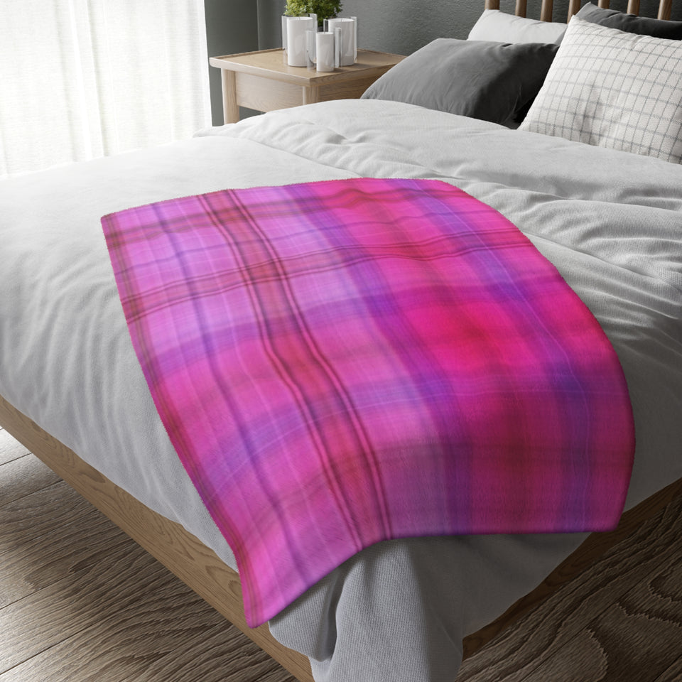 14CB  Colorful Plaid Blanket