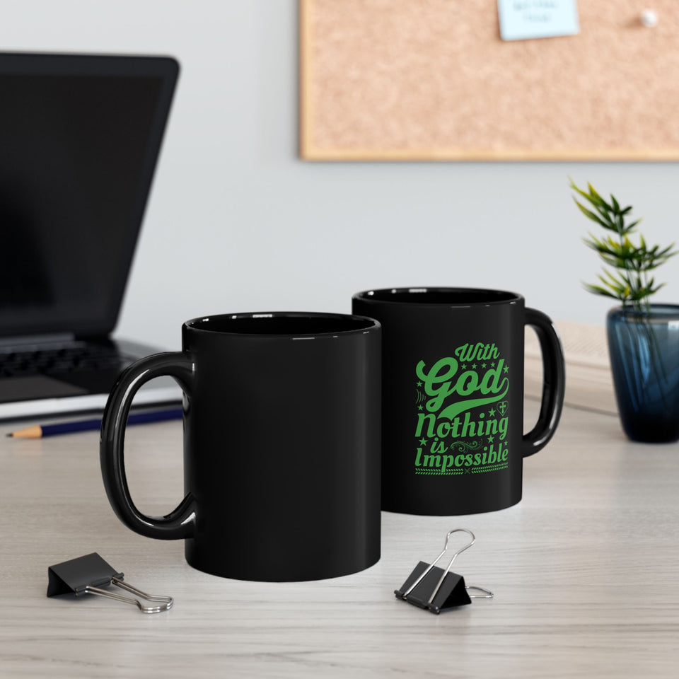 35BM  Black Christian Mug