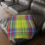 64CB  Colorful Plaid Blanket