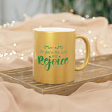 18SGM  Silver and Gold Christian Mug