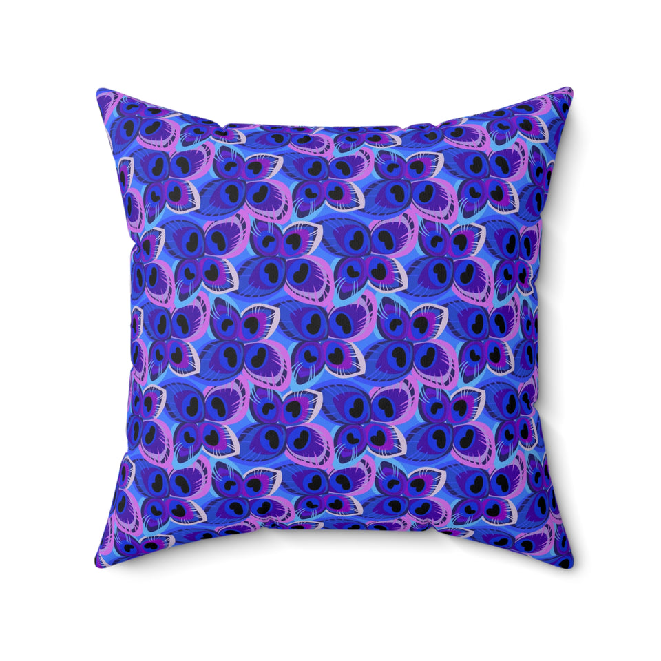 21PCF  Peacock Feather Pillow