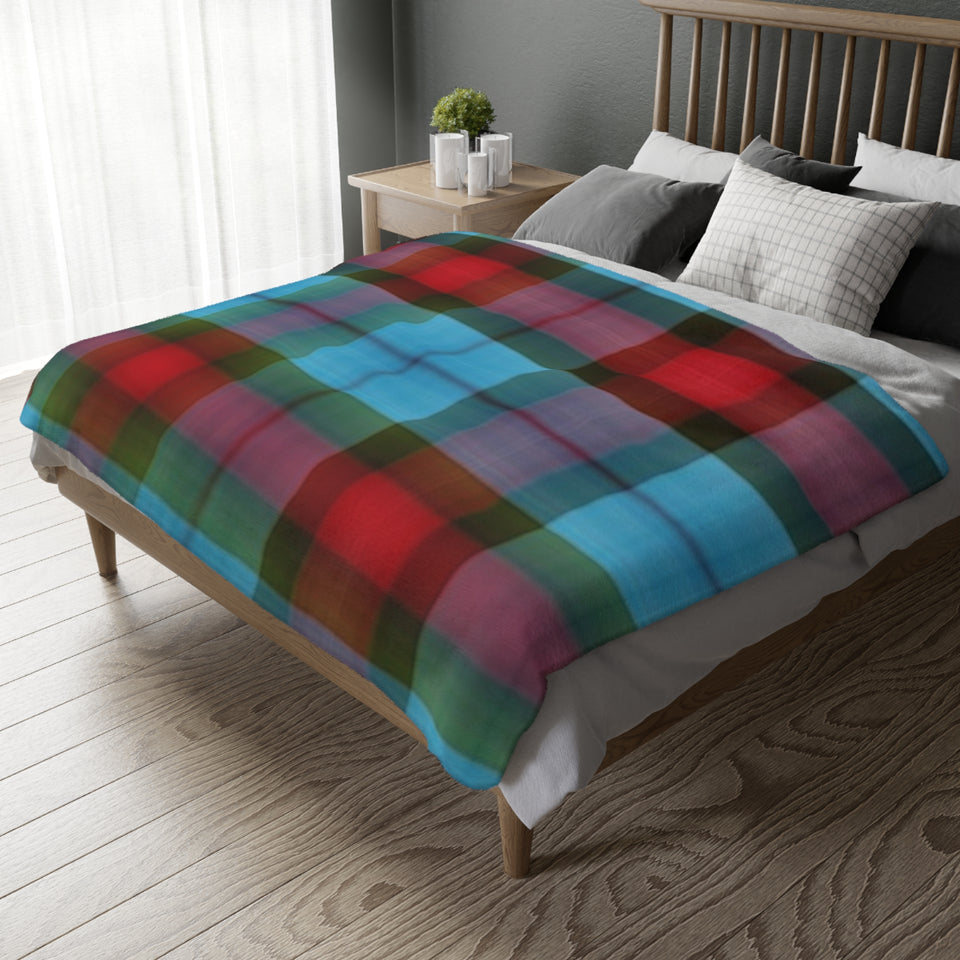18CB  Colorful Plaid Blanket