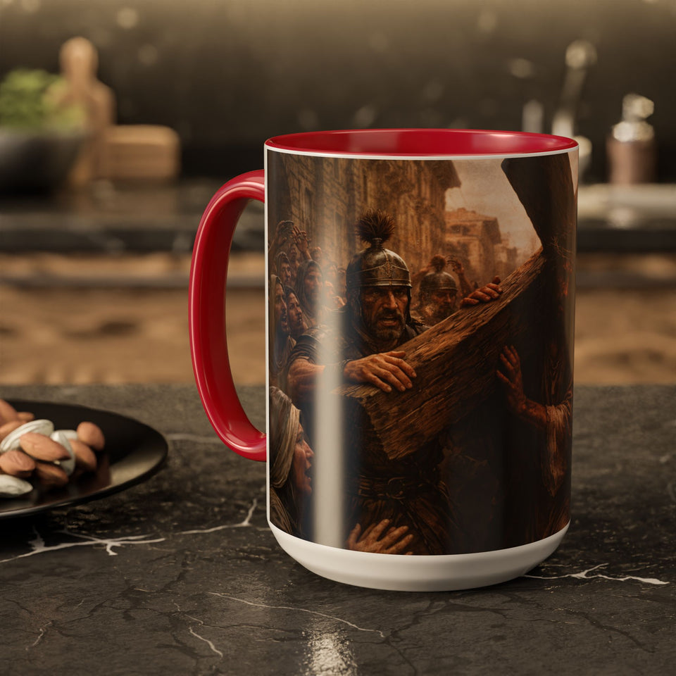 BSM84  Jesus Carrying Cross Mug