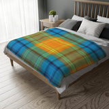 38CB  Colorful Plaid Blanket