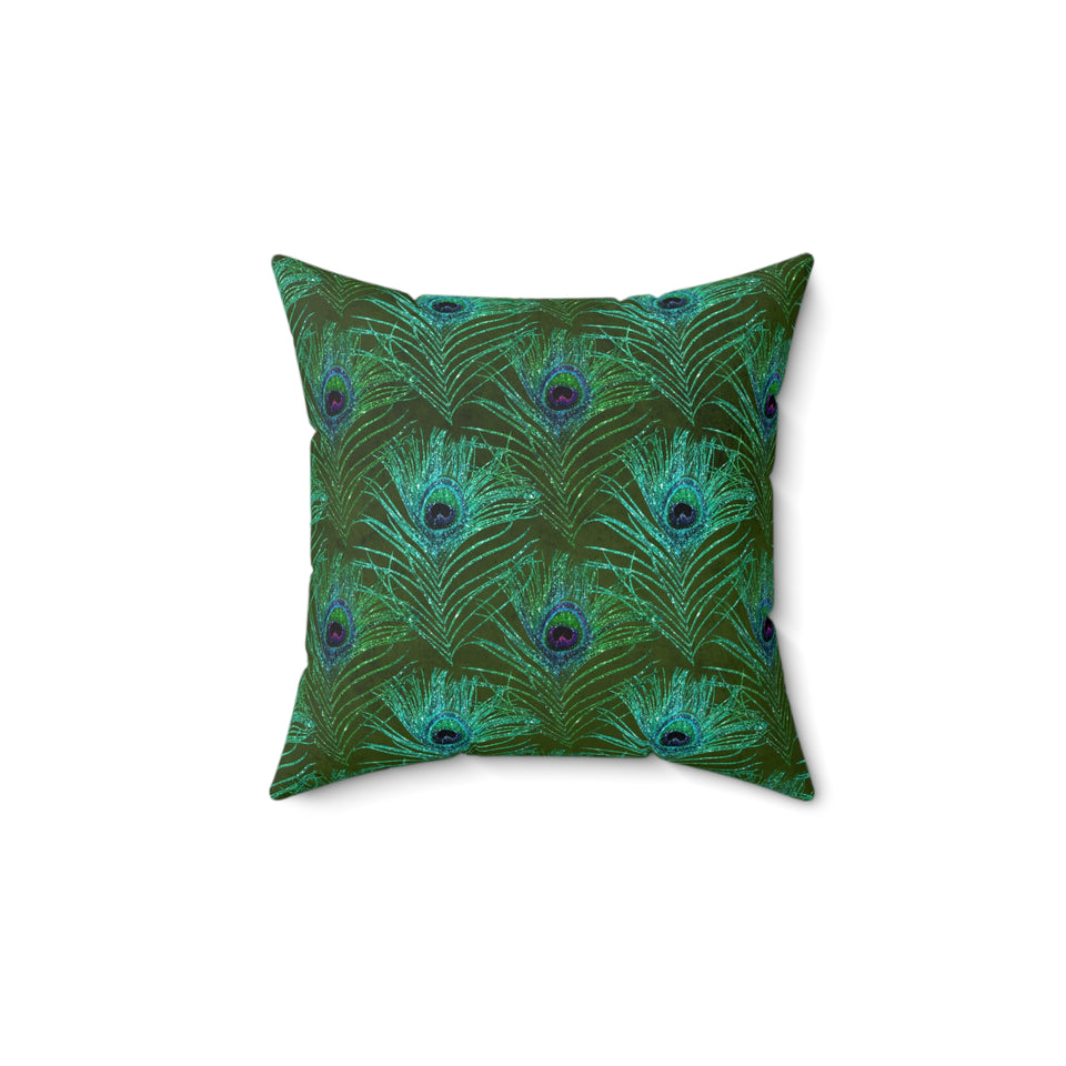7PCF Peacock Feather Pillow