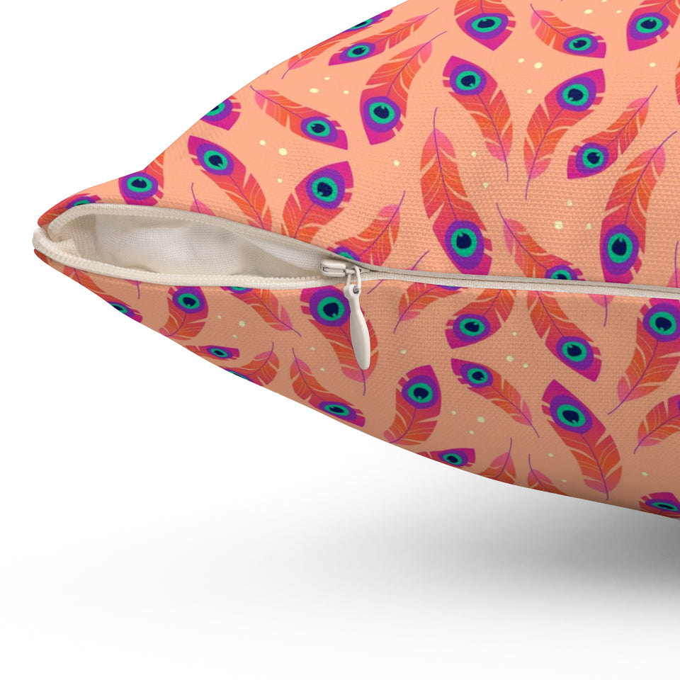 50PCF Peacock Feather Pillow