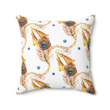 31PCF  Peacock Feather Pillow