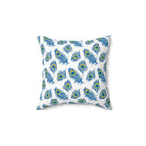 17PCF  Peacock Feather Pillow