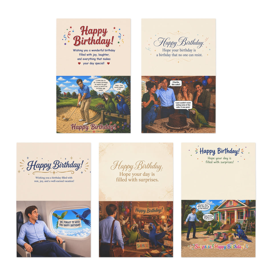 Charlie & Alex Adult Birthday Cards MGC9