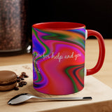 68CMSM  Colorful Marble Psalms 30:2 Mug