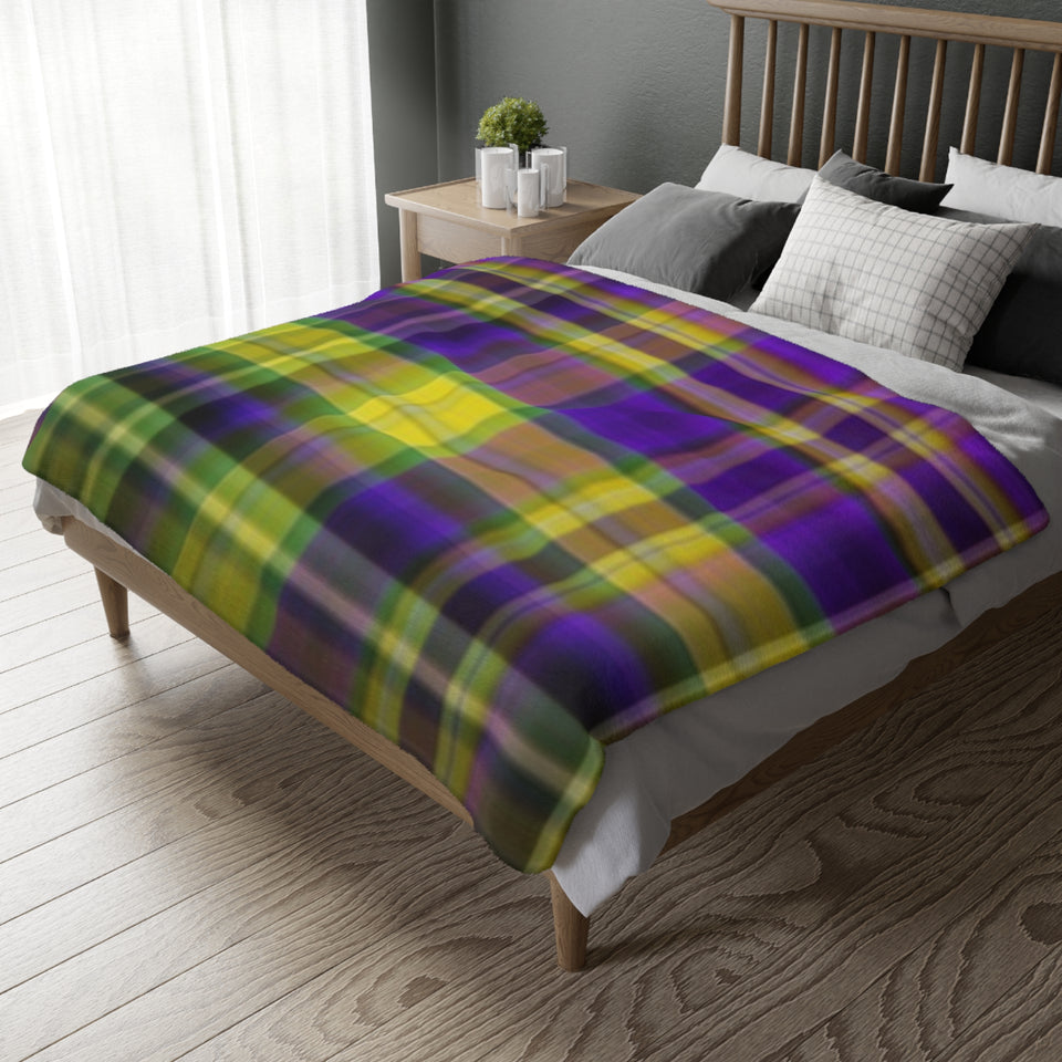 26CB  Colorful Plaid Blanket