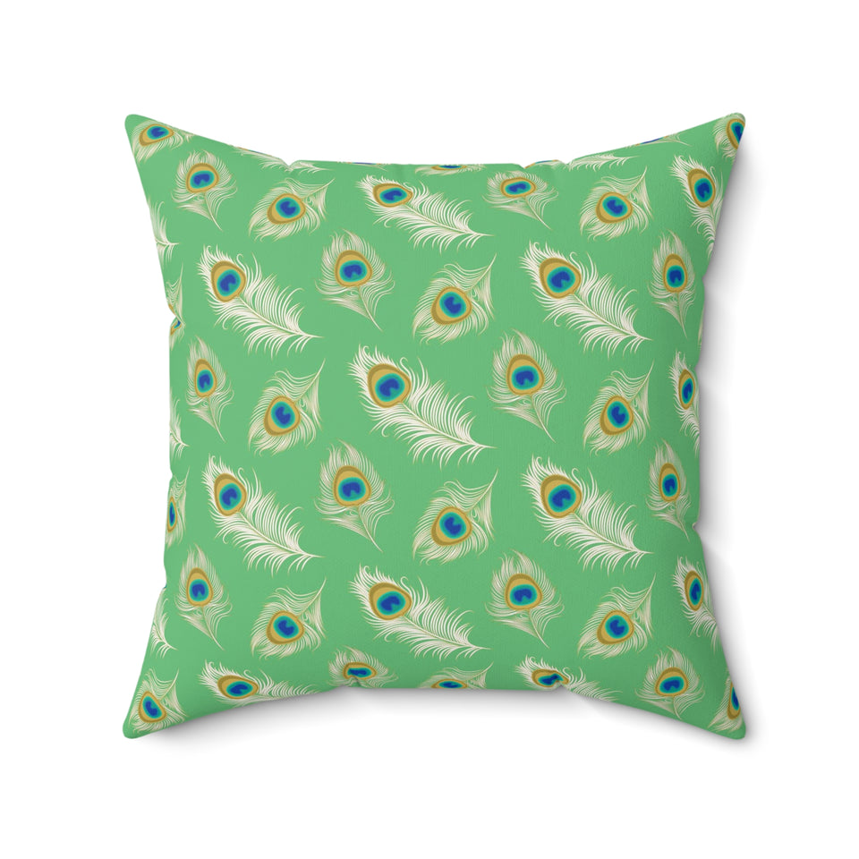 20PCF  Peacock Feather Pillow