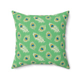 20PCF  Peacock Feather Pillow