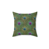 9PCF  Peacock Feather Pillow