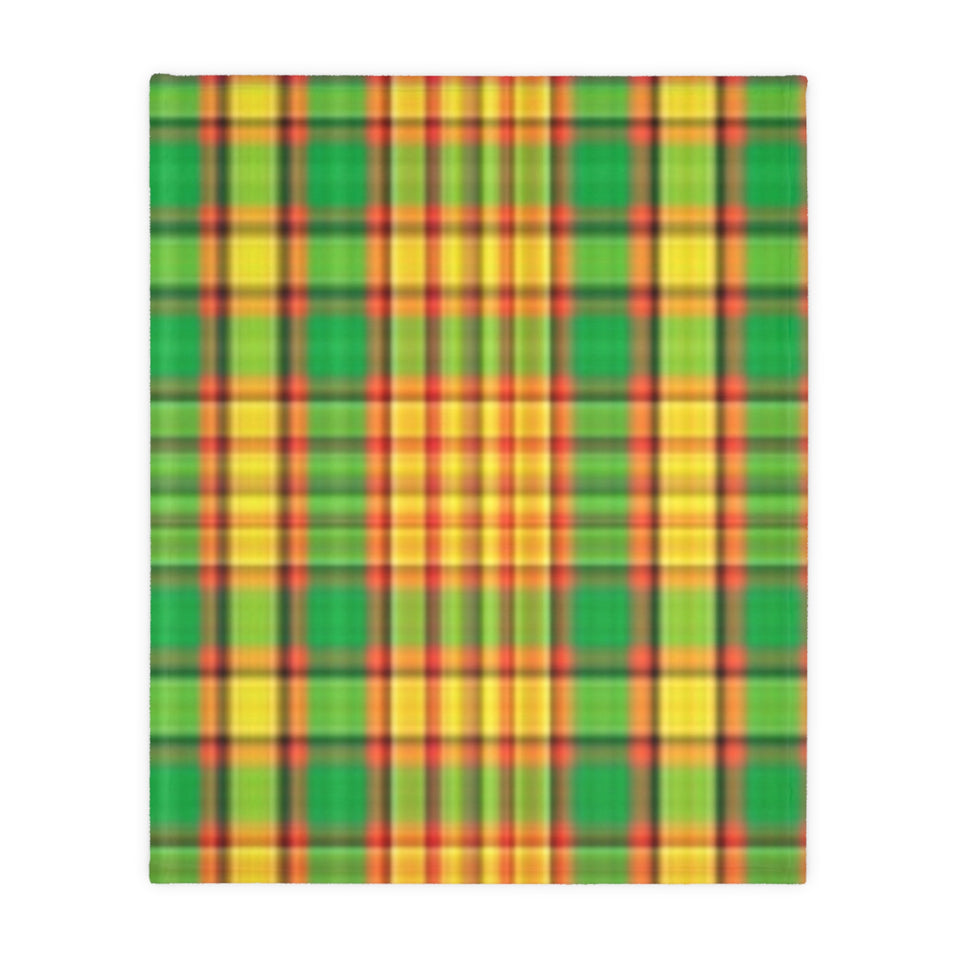 65CB  Colorful Plaid Blanket