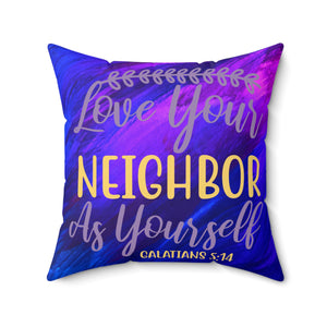 33WCP  Watercolor Christian Pillow