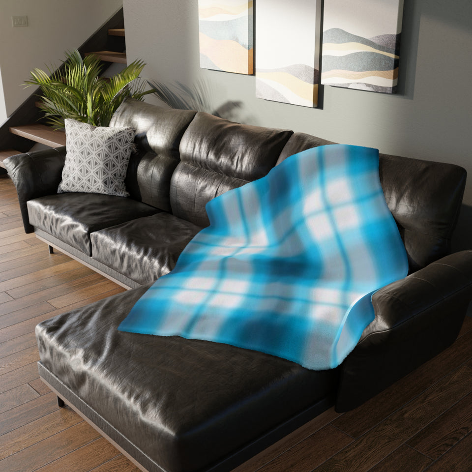 58CB  Colorful Plaid Blanket