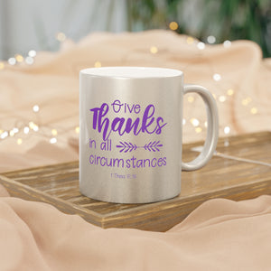9SGM  Silver and Gold Christian Mug