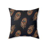 56PCF  Peacock Feather Pillow