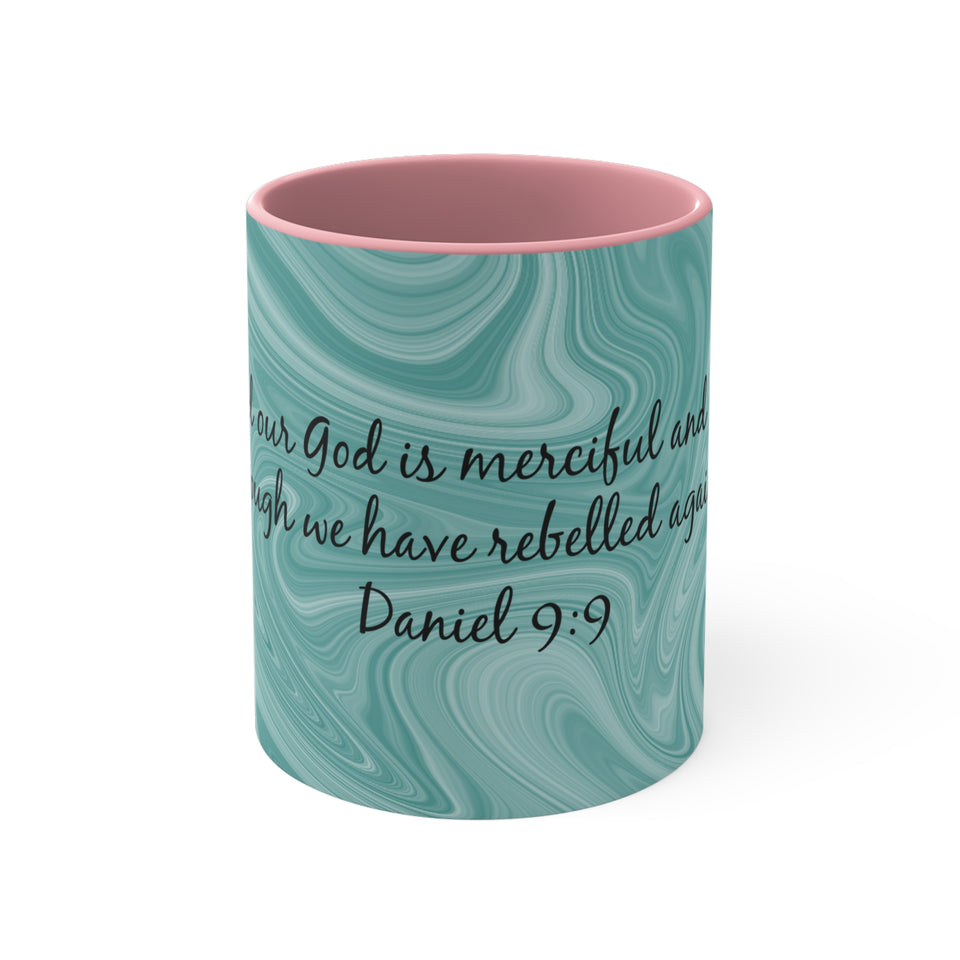 13CMSM  Colorful Marble Daniel 9:9 Mug