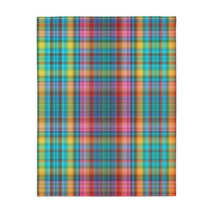 68CB  Colorful Plaid Blanket