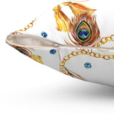 31PCF  Peacock Feather Pillow